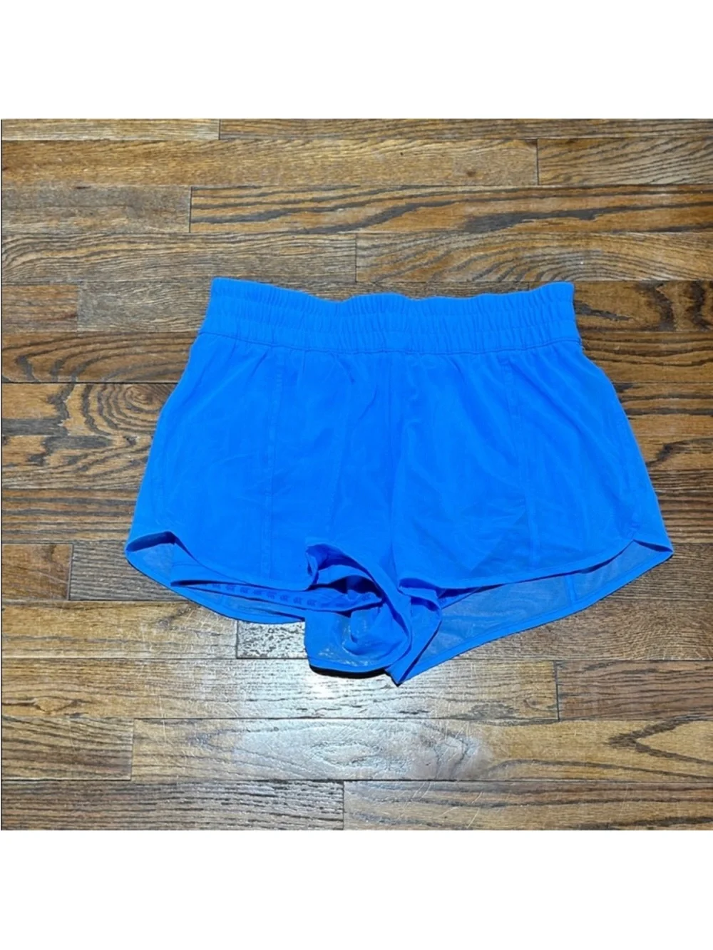 Blue Women's Athletic Shorts - Lightweight Running Shorts - Picture 2 of 7